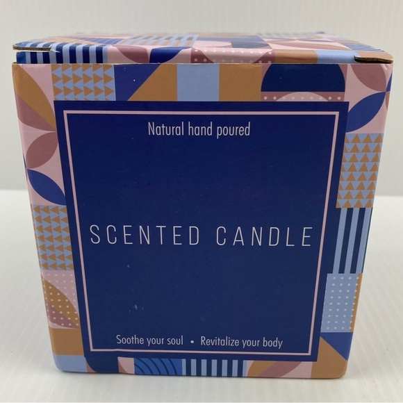 Hunigift Scented Soy Candle Lavender and Vanilla Scent Wooden Wick NEW - Picture 3 of 8